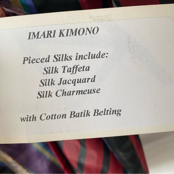 Kathy Louie Designer Imari Kimono Robe NWTs Silk Taffeta Jacquard Charmeuse OS - Picture 11 of 11